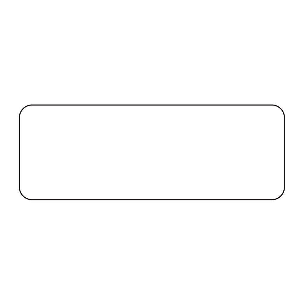 482-MT1 Rectangular Blank Food Service Magnetic Label - 1 1/4" x 3 1/2", White