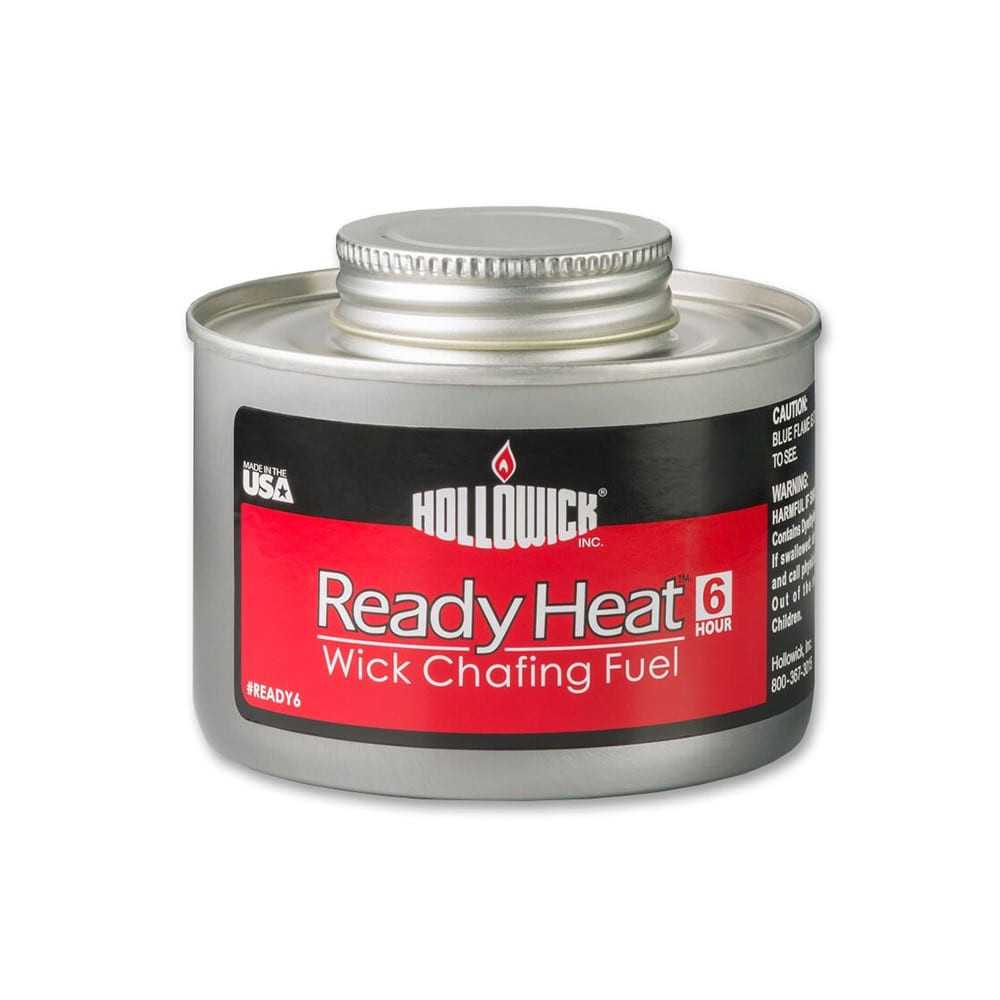 Hollowick EZ6-3-8 Easy Heat Chafing Fuel, Adjustable 3 Heat Options, 9 1/2  oz, 24/Case