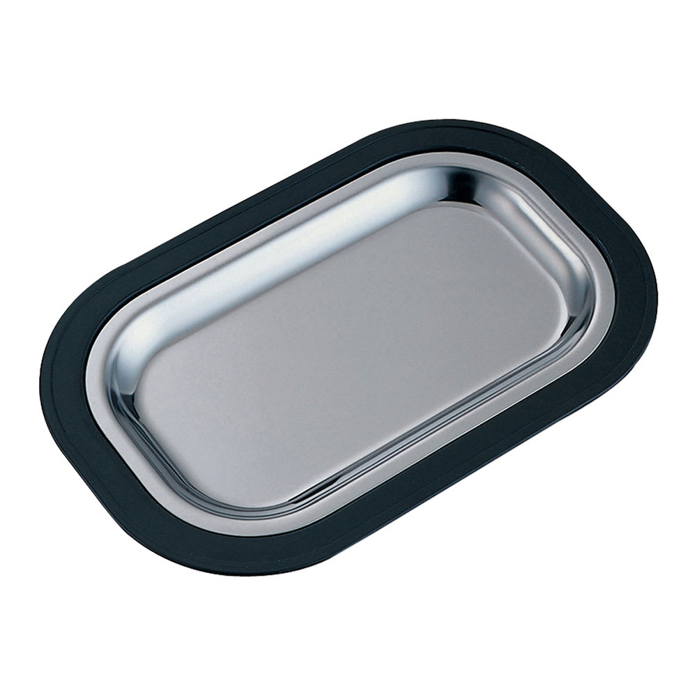 482-LO12BLC Complete Rectangular Platter Set, Large, Stackable, Black
