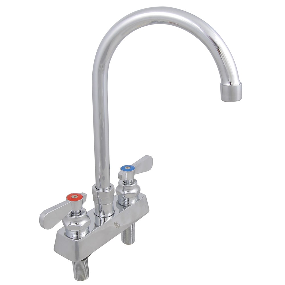 416-PBF4DM8GLF Deck Mount Faucet - 8" Gooseneck Spout, 4" Centers