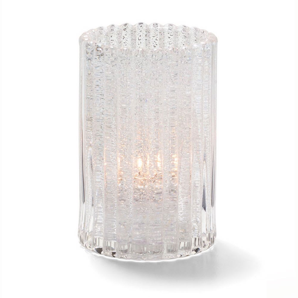 461-1502CJ Vertical Glass Rod Lamp w/ Cylinder Shape, 2 7/8 x 4 5/8", Clear Jewel