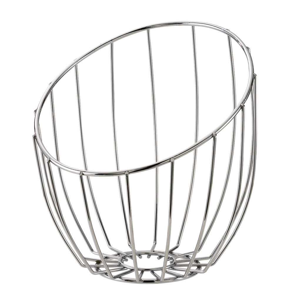 482-BKTA Tall Bread Basket, 10 x 11 x 12", Polished Stainless