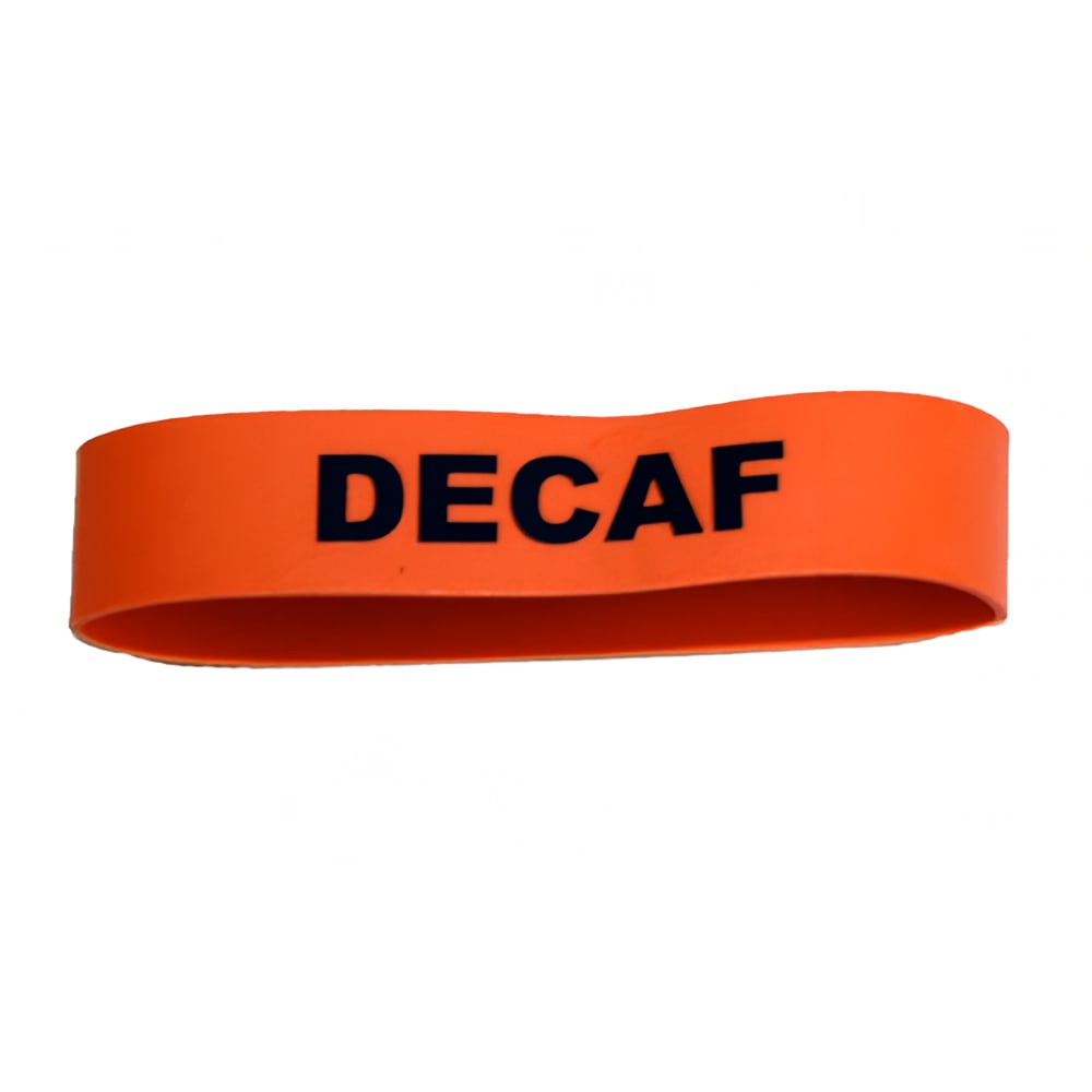 Service Ideas FBDECAF Non-Toxic Rubber Label-Decaf