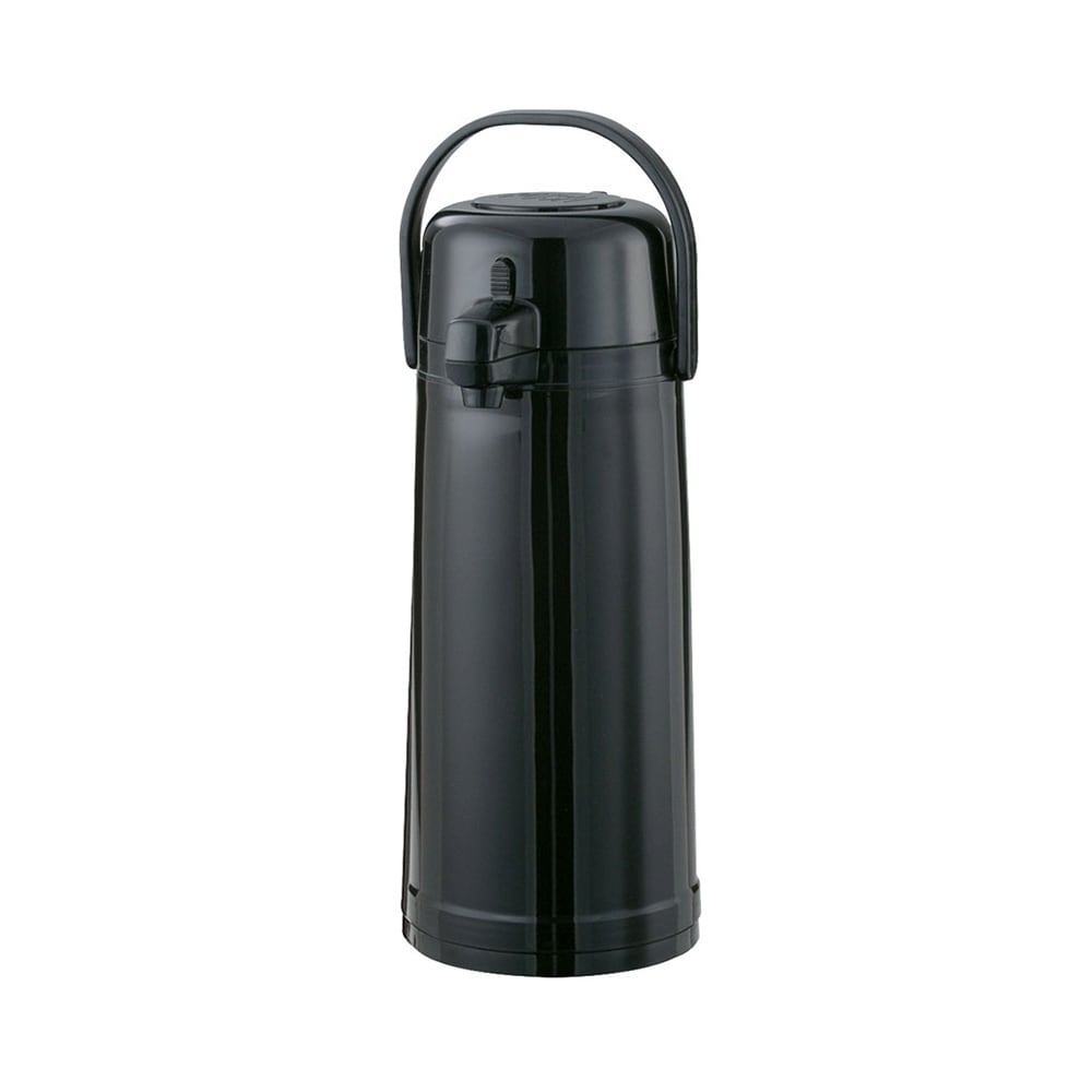 Service Ideas ECA22PBL 2 1/5 Liter Push Button Airpot, Glass Liner, Black
