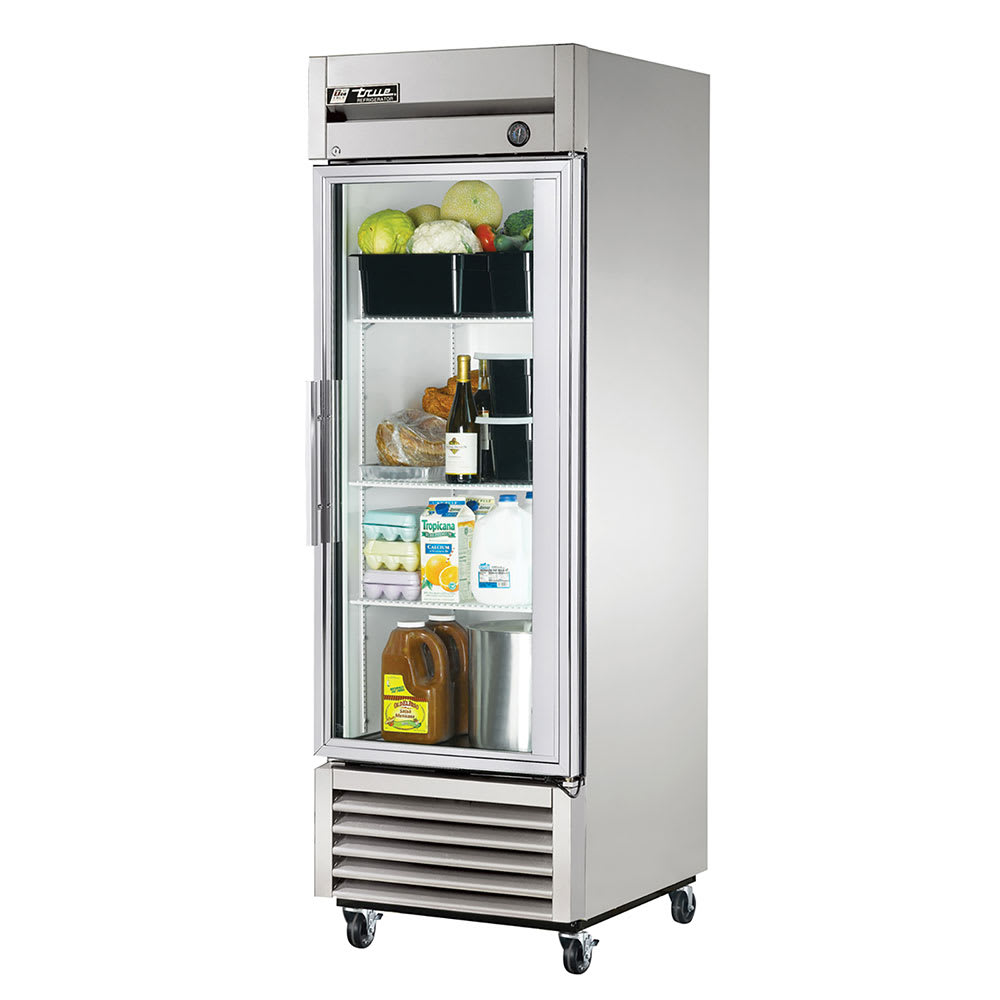 598-T23GHCFGD01 27" One Section Reach In Refrigerator, (1) Right Hinge Glass Door, 115v