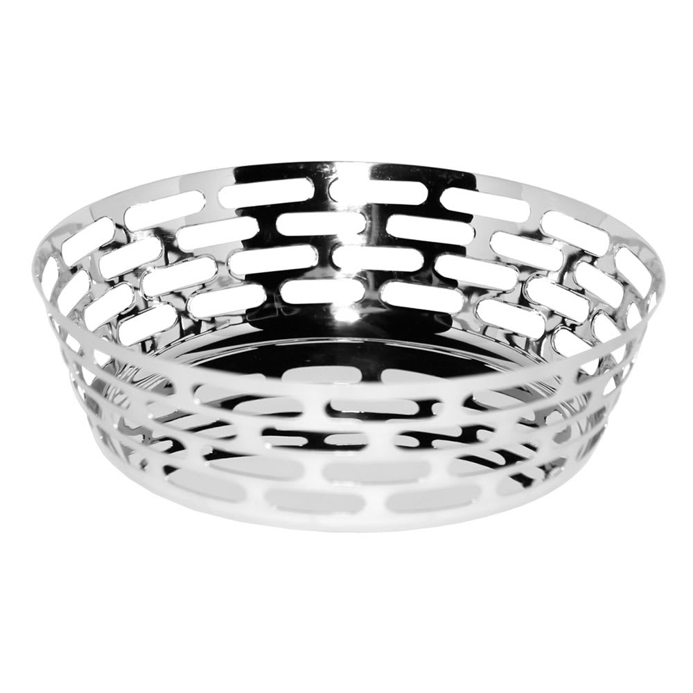 482-SM63 12" Round Fruit Bowl, Stainless w/ Mirror Finish