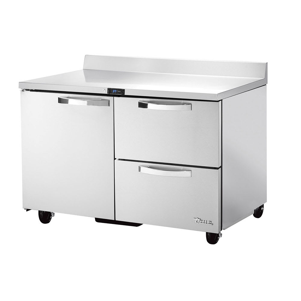 598-TWT48D2HCSPEC1 48" Worktop Refrigerator w/ (2) Sections, (1) Door on Left & (2) Draw...