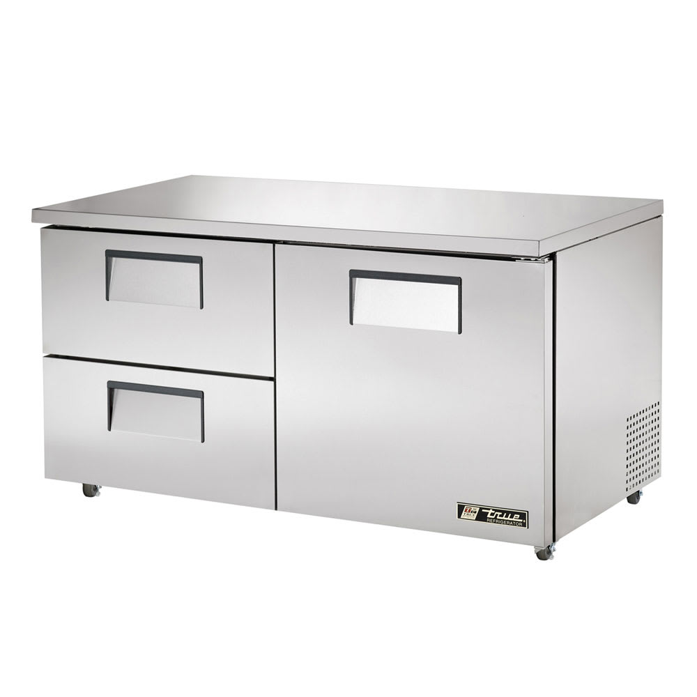 598-TUC60D2ADA 60" W Undercounter Refrigerator w/ (2) Sections, (1) Door & (2) Drawers,...
