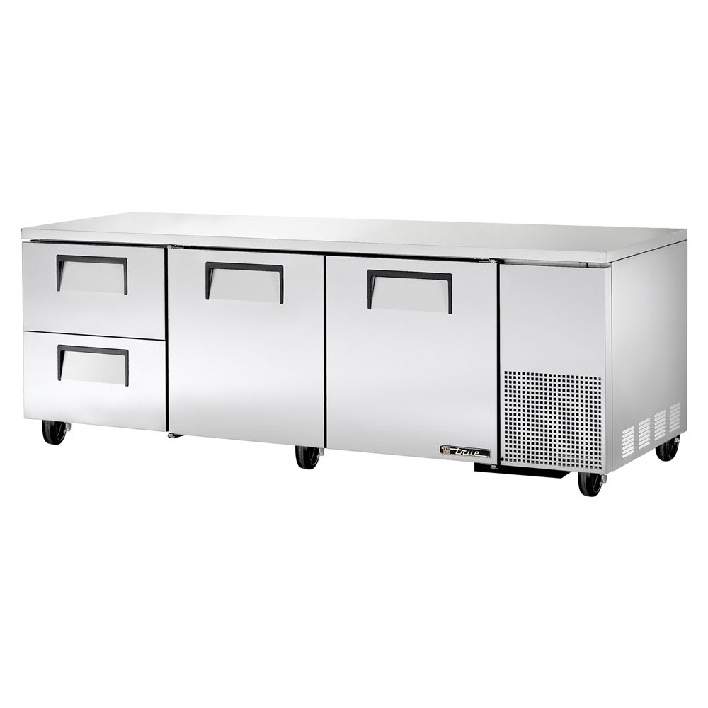 598-TUC93D2 93" W Undercounter Refrigerator w/ (3) Sections, (2) Doors & (2) Drawers, 11...