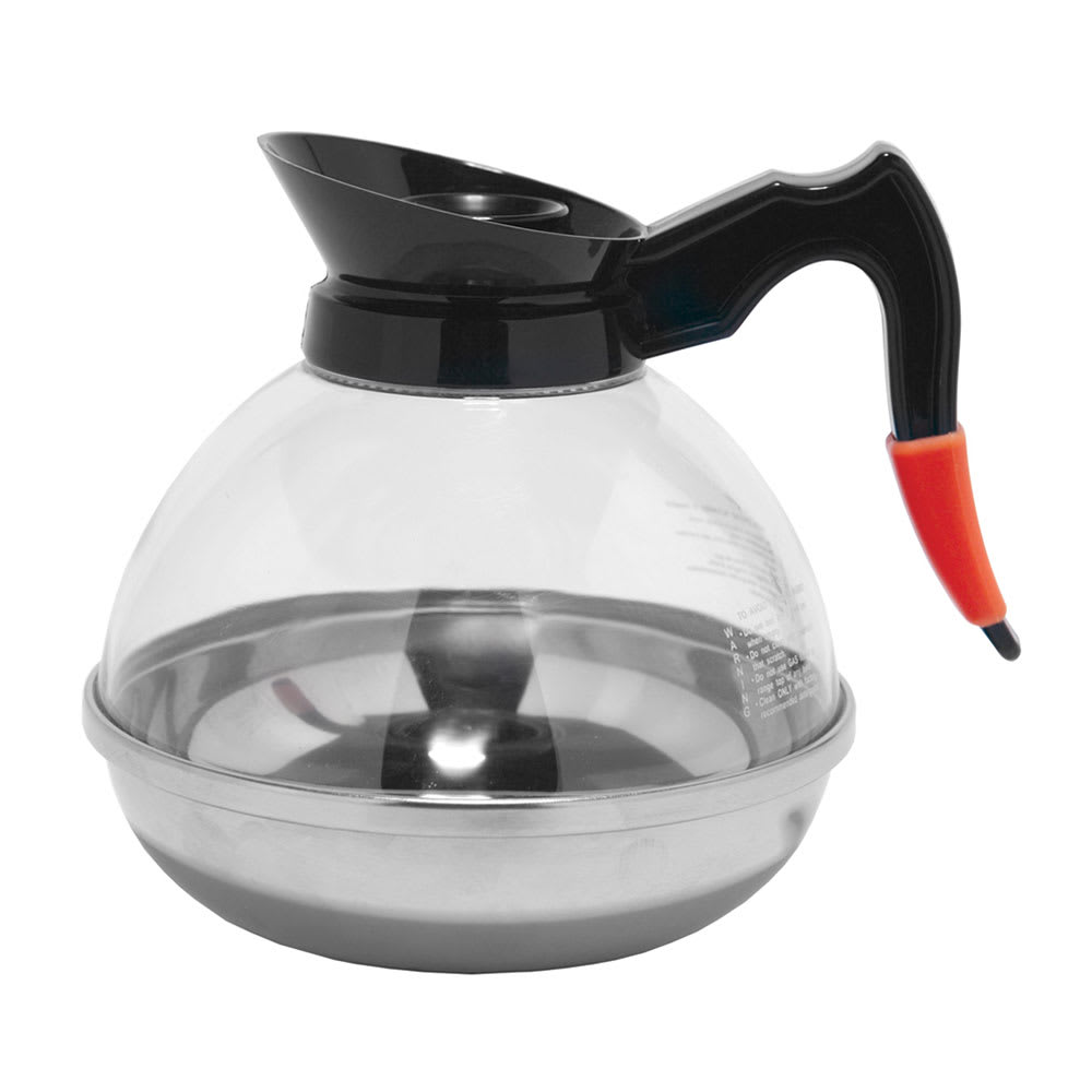 Service Ideas PCB18 60 oz Coffee Decanter, Polycarbonate, Plastic Body, Stainless Base