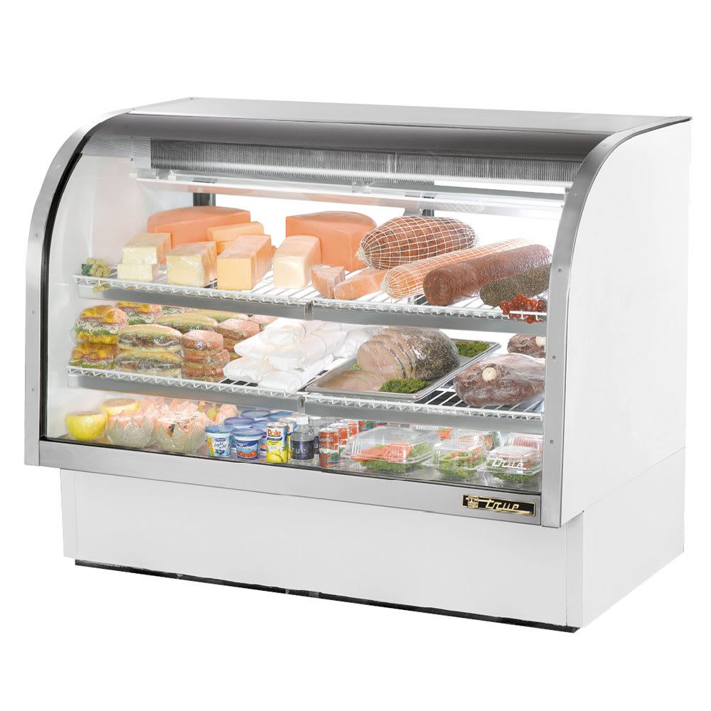 598-TCGG60 60-1/4" Full Service Deli Case w/ Curved Glass - (3) Levels, 115v