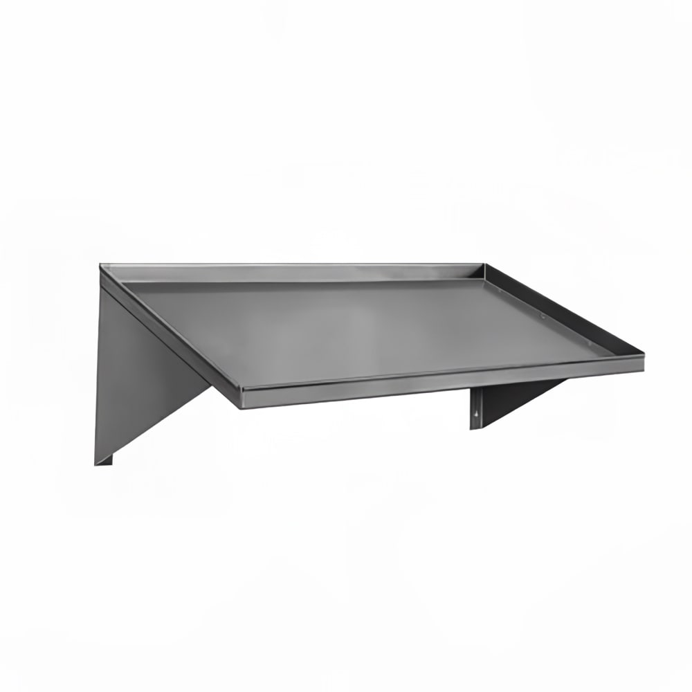 Kitchen Tek 304 Stainless Steel Rack Shelf - Wall Mounted, Slanted - 42 inch - 1 Count Box, Men's, Size: One size, Silver