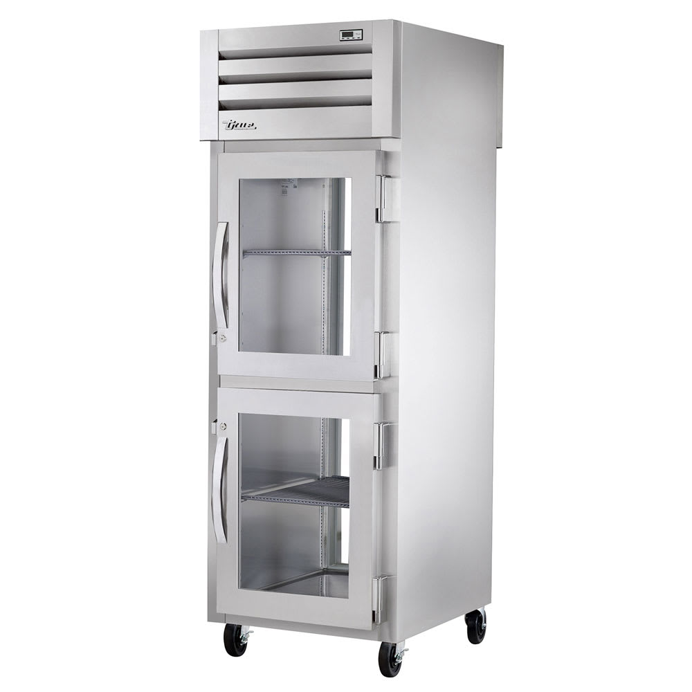 598-STR1R2HG 27 1/2" One Section Reach In Refrigerator, (2) Right Hinge Glass Door, 115v
