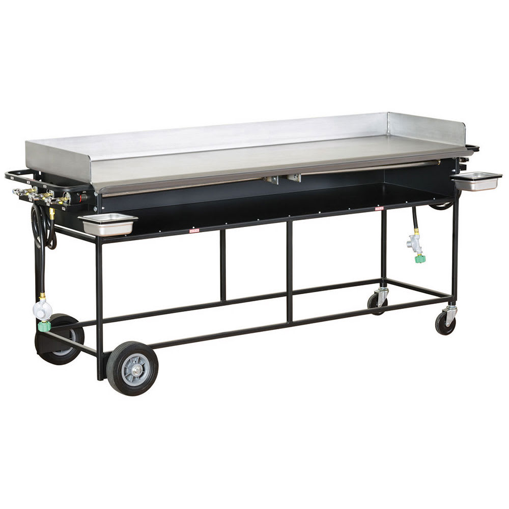 Big Johns Grills & Rotisseries PG-72S 20" x 72" Griddle w/ Stand