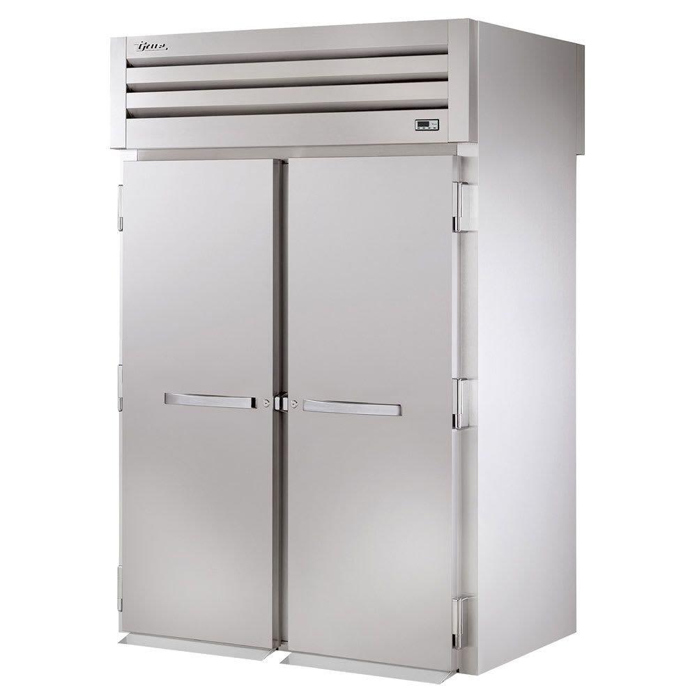 True STR2RRT89-2S-2S 68" Two Section Roll Thru Refrigerator, (4) Left/Right Hinge Solid Doors, 115v