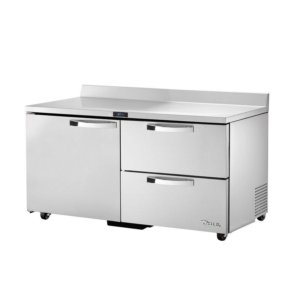 598-TWT60D2ADASPEC1 60" Worktop Refrigerator w/ (2) Sections, (1) Door & (2) Drawers, 11...