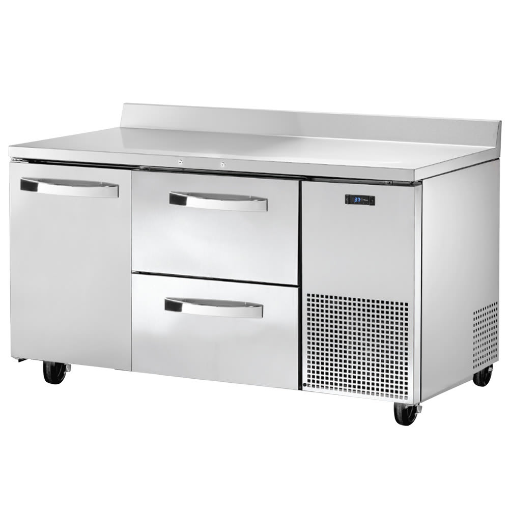 598-TWT6032D2SPEC1 60" Worktop Refrigerator w/ (2) Sections, (1) Door & (2) Drawers, 115...