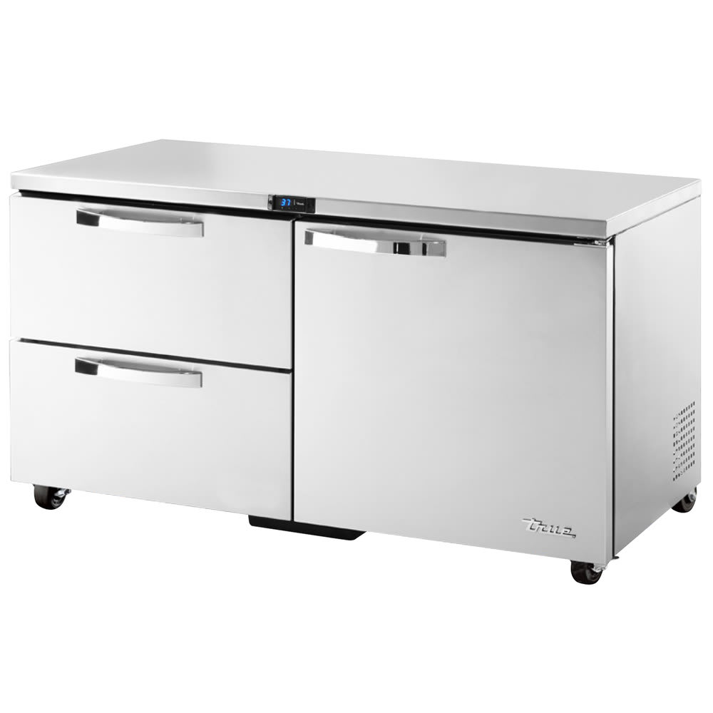 598-TUC60D2ADASPEC1 60" W Undercounter Refrigerator w/ (2) Sections, (1) Door & (2) Draw...
