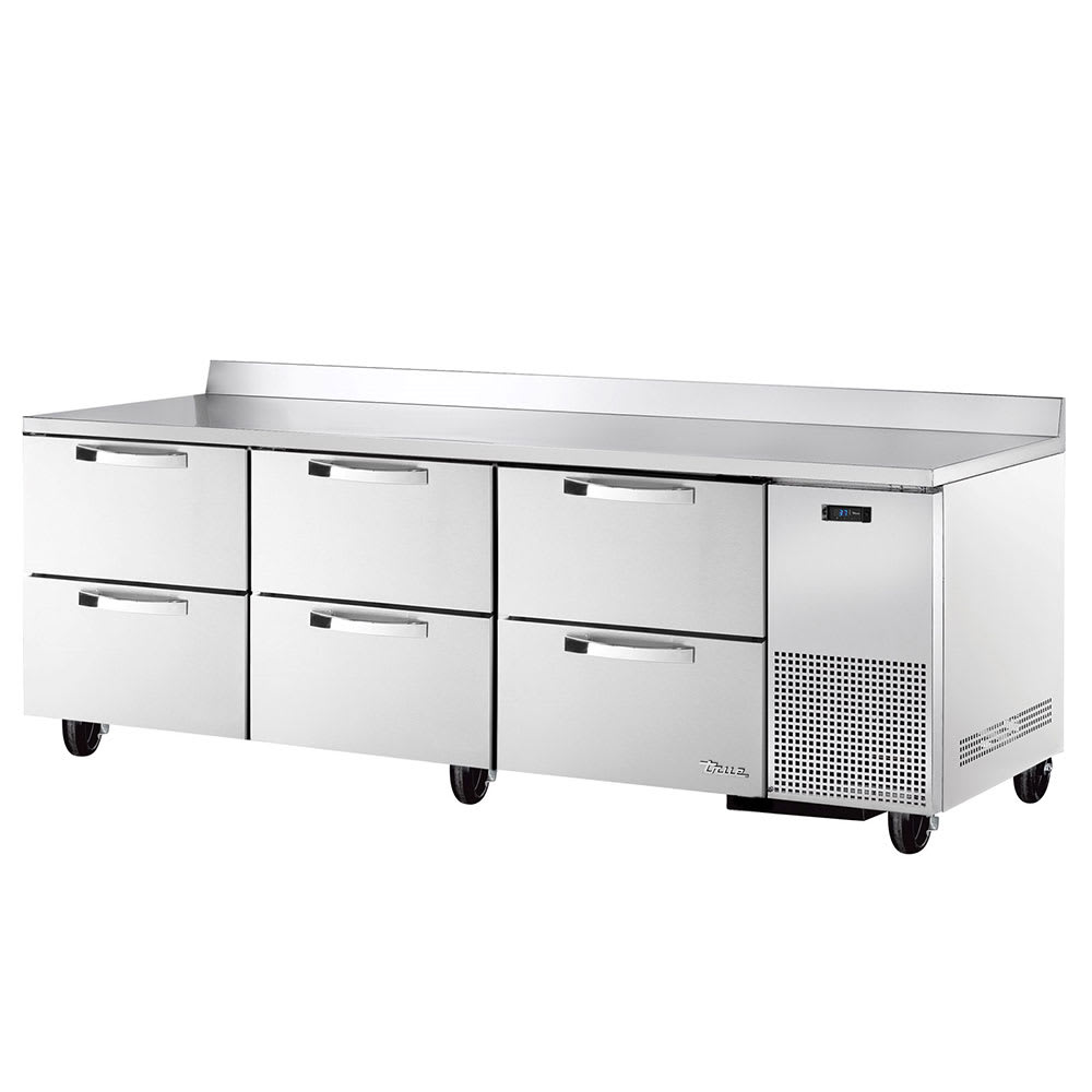 598-TWT93D6SPEC1 93" Worktop Refrigerator w/ (3) Sections & (6) Drawers, 115v