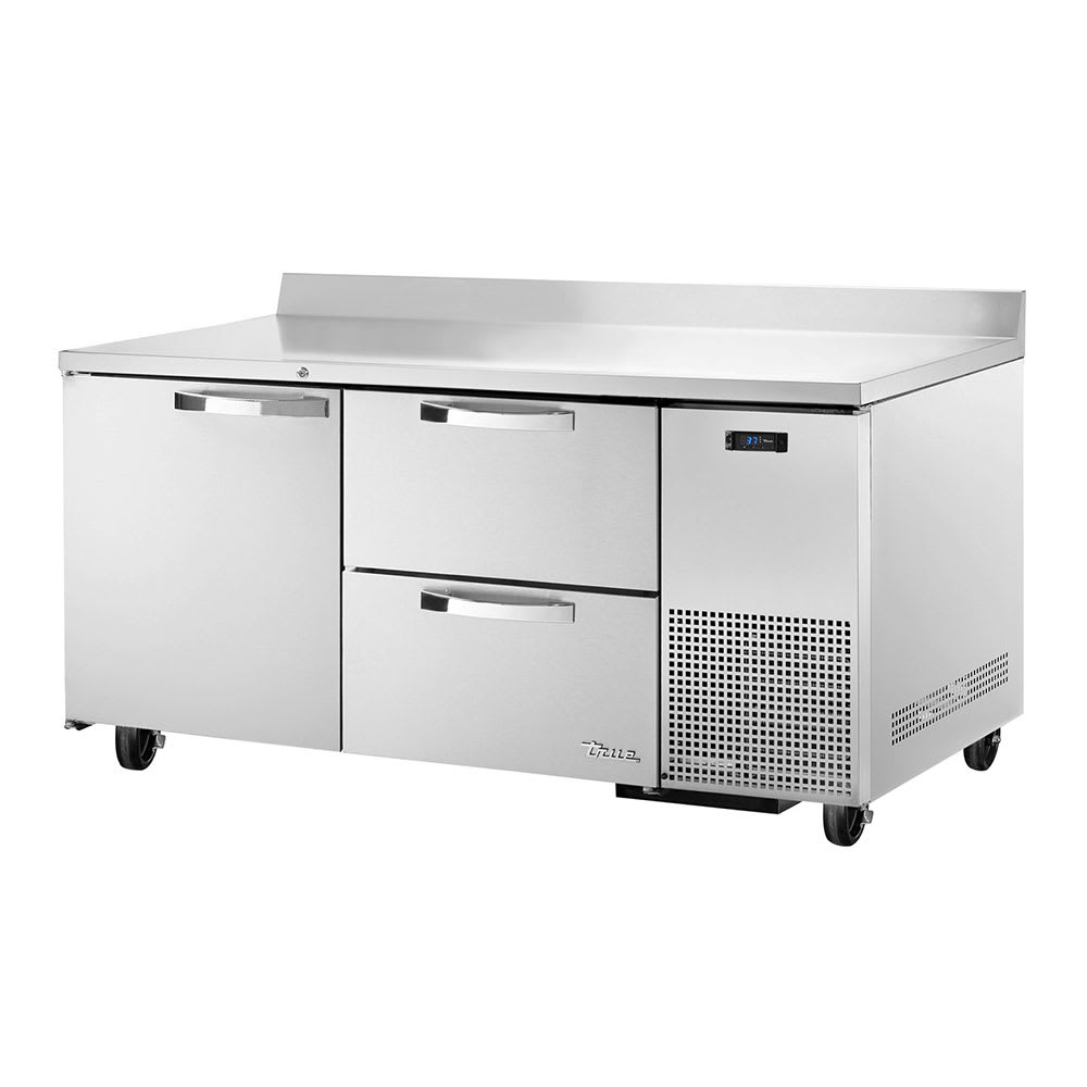 598-TWT67D2SPEC1 67" Worktop Refrigerator w/ (2) Sections, (1) Door & (2) Drawers, 115v
