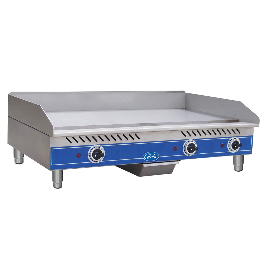 Globe GEG36 36" Electric Griddle w/ Thermostatic Controls - 1/2" Steel Plate, 208-240v/1ph