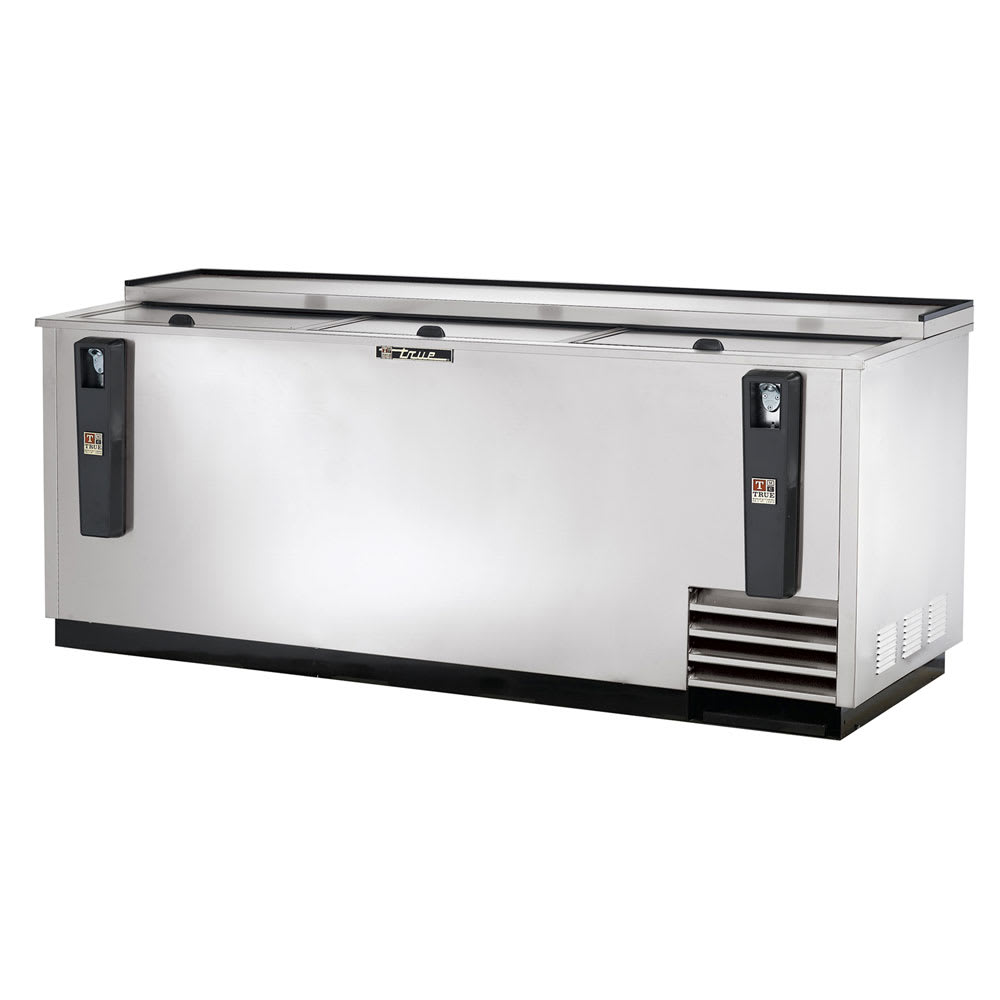 598-TD8030S 80 1/2" Forced Air Bottle Cooler - Holds (720) 12 oz Bottles, Lid Locks, 115v
