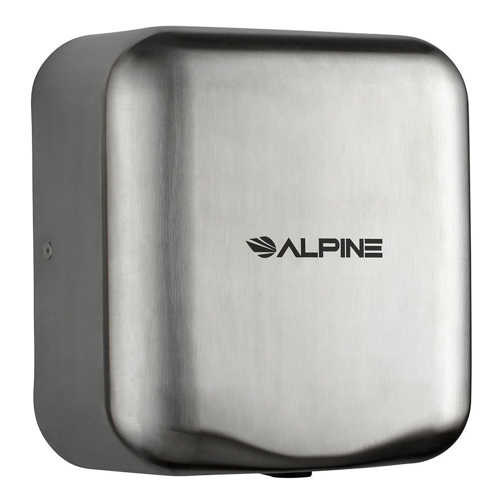 Alpine Industries 400-20-SSB Automatic Hand Dryer w/ 10 Second Dry Time - Stainless, 220 240v/1ph