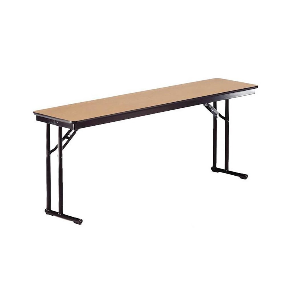 Midwest Folding Products CP818EF 96" EF Series Rectangular Folding Table w/ Walnut Laminate Top, 30"H