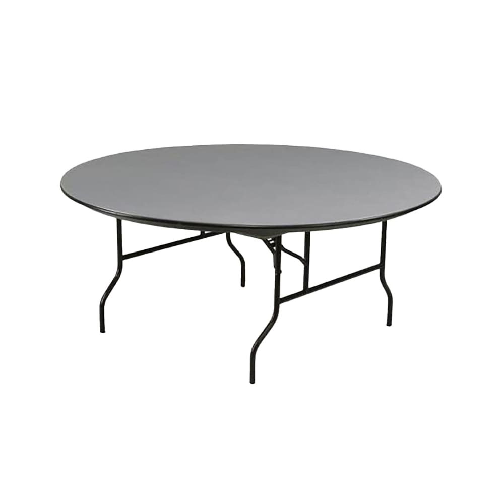 Midwest Folding Products R60EF 60" EF Series Round Folding Table w/ Gray Laminate Top, 30"H
