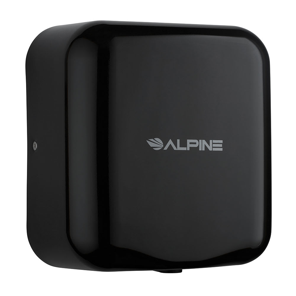 Alpine Industries 400-10-BLA Automatic Hand Dryer w/ 10 Second Dry Time - Black, 110 120v
