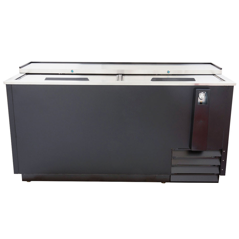 847-VRBC65 65" Forced Air Bottle Cooler - Holds (576) 12 oz Bottles, Black, 115v