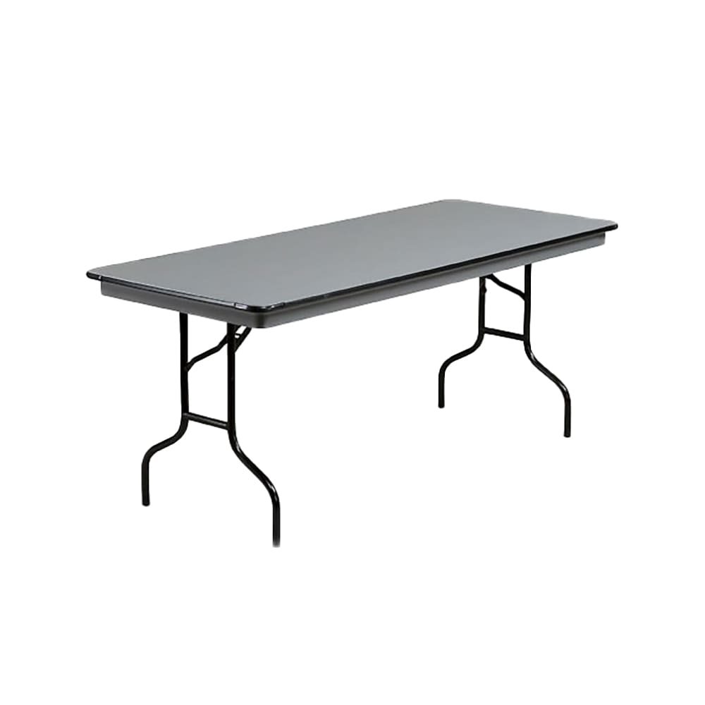 Midwest Folding Products 630EF 72" EF Series Rectangular Folding Table w/ Gray Laminate Top, 30"H