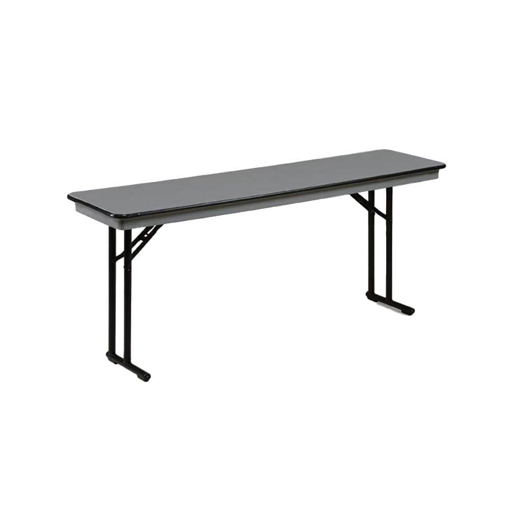 Midwest Folding Products CP818EF 96" EF Series Rectangular Folding Table w/ Gray Laminate Top, 30"H