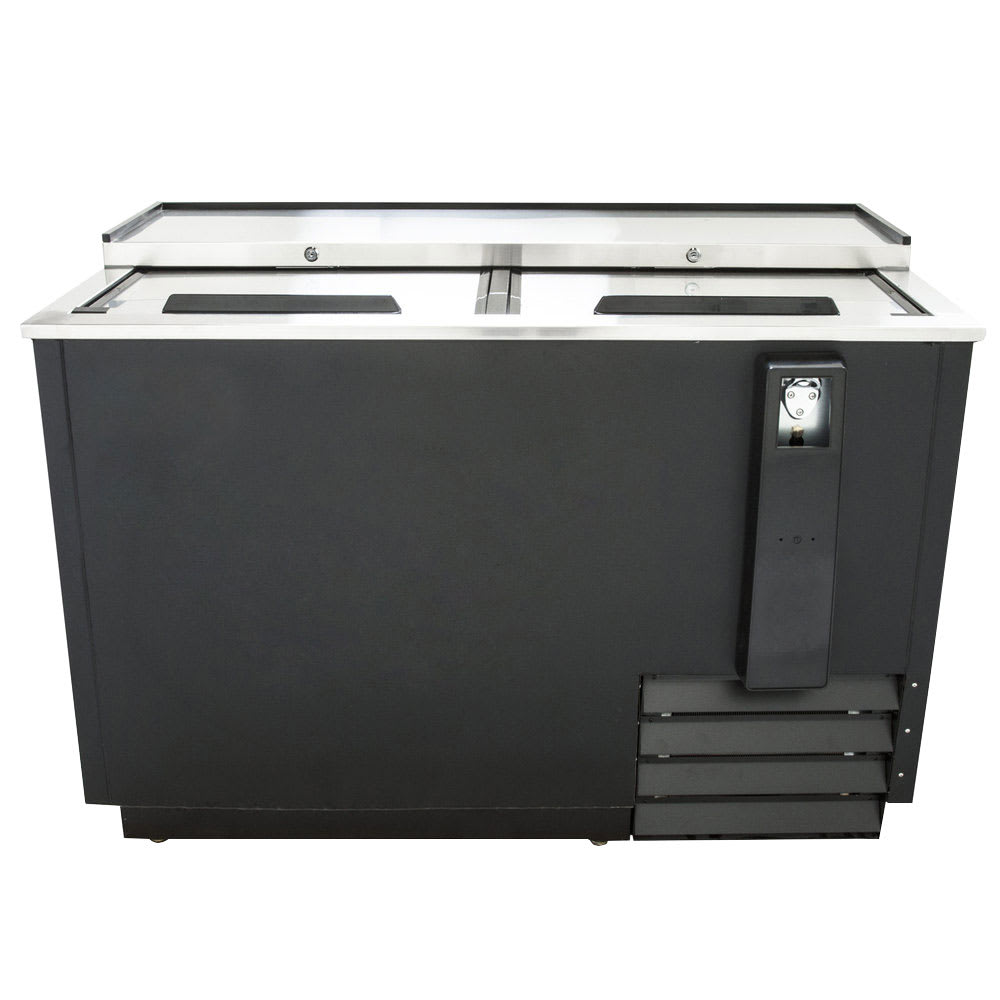 847-VRBC50 50" Forced Air Bottle Cooler - Holds (396) 12 oz Bottles, Black, 115v