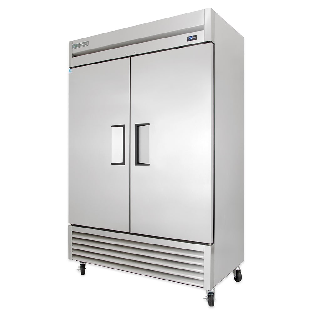 598-TS49 54 1/10" Two Section Reach In Refrigerator, (2) Left/Right Hinge Solid Doors, 115v