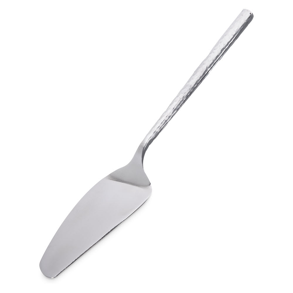 028-60207 11" Terra Cake Server - Hammered, Stainless