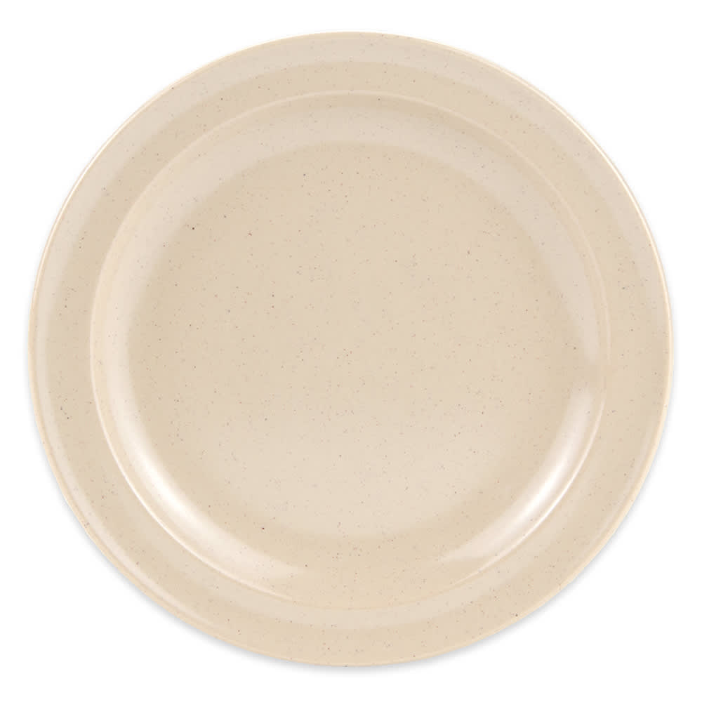 284-DP507S 7 1/4" Round Melamine Dessert Plate, Sandstone