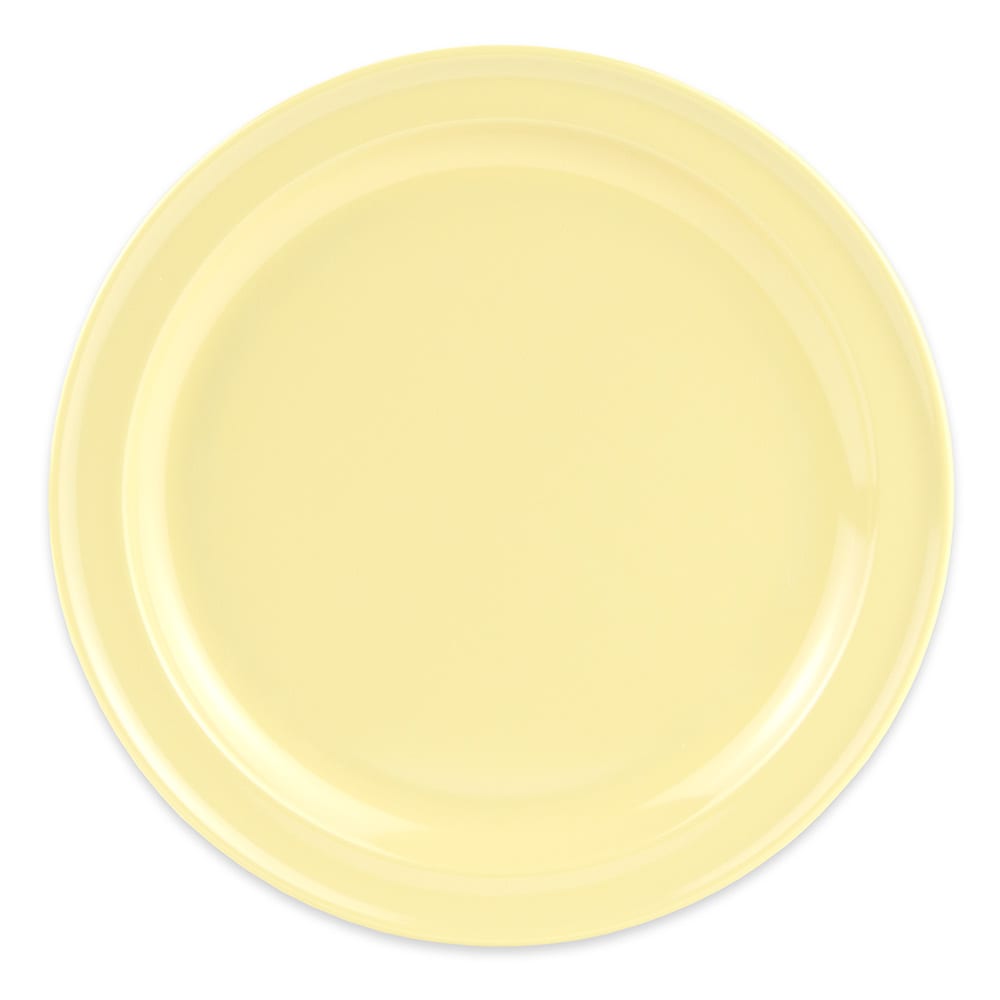 284-DP509Y 9" Round Melamine Dinner Plate, Yellow