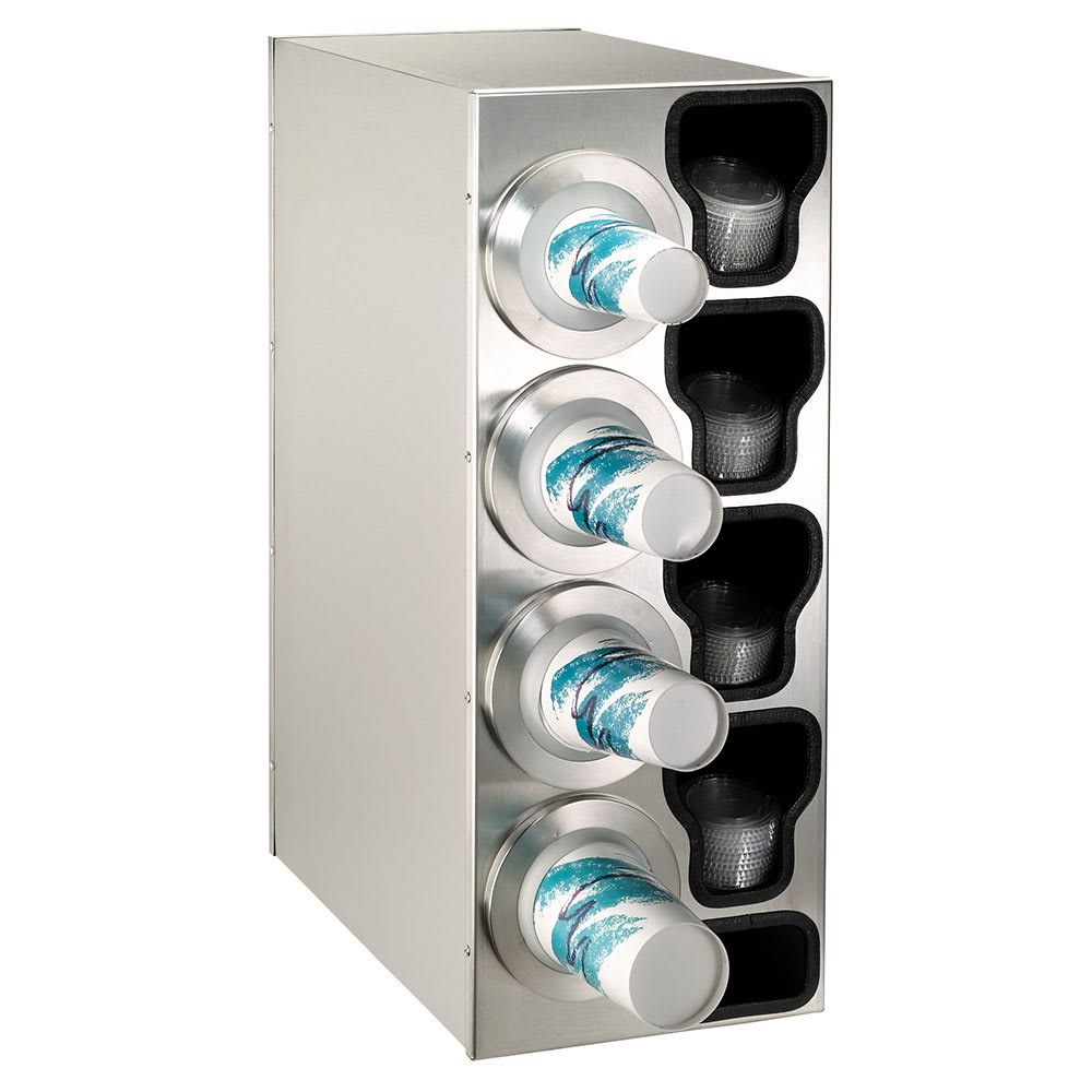 Dispense-Rite BFL-C-4LSS Cup & Lid Organizer, Cabinet, (9) Compartment, All Cup Types