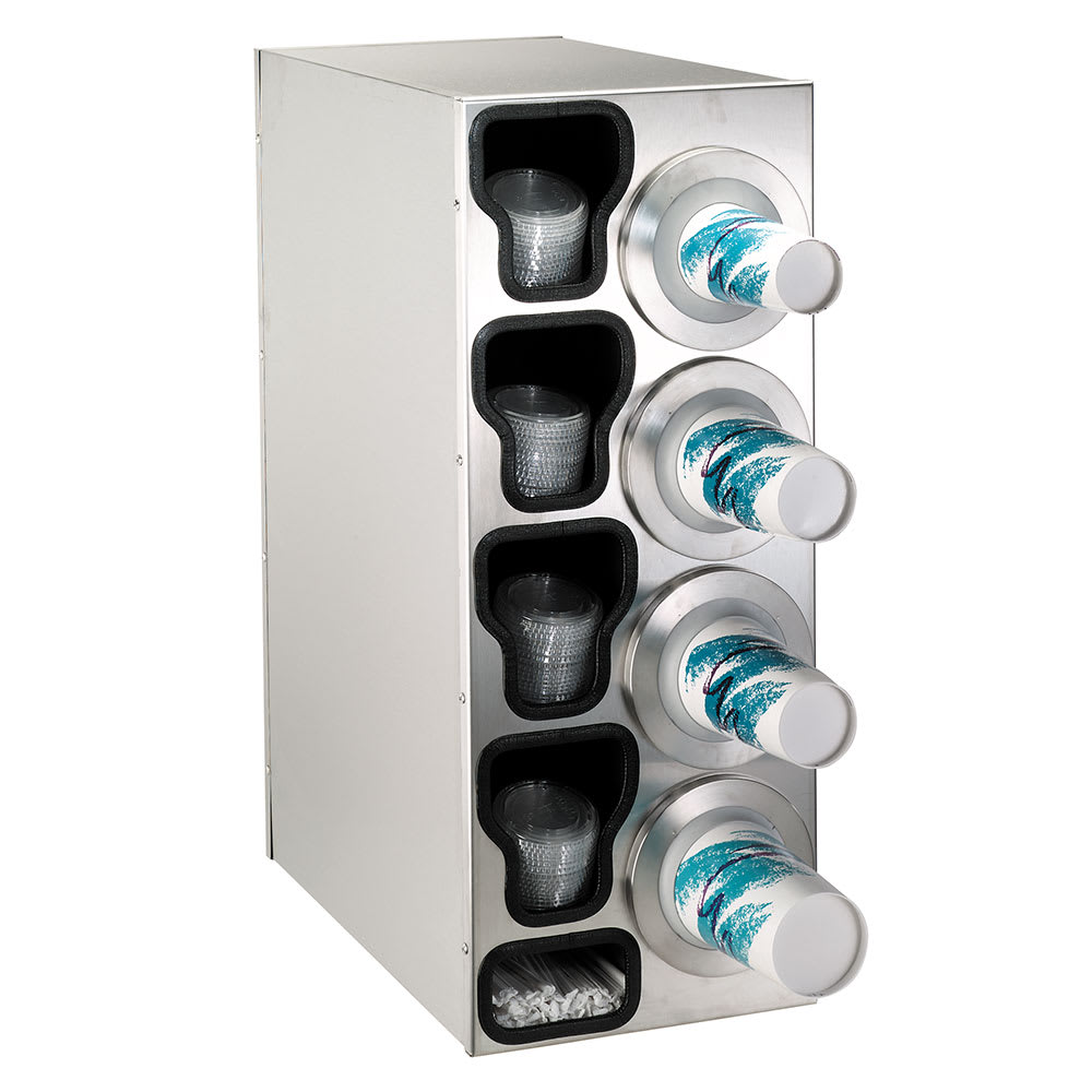 Dispense-Rite BFL-C-4RSS Cup & Lid Organizer, Cabinet, (9) Compartment, All Cup Types