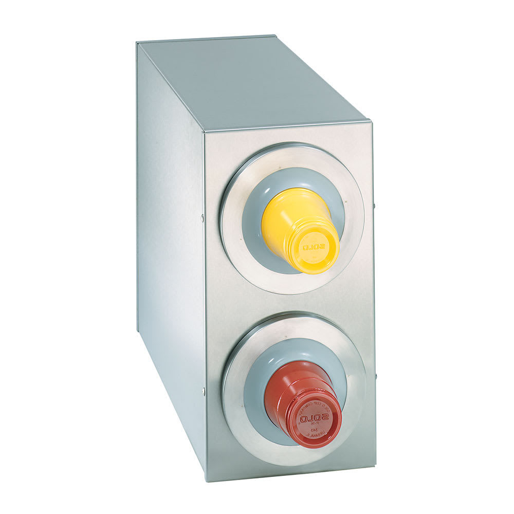 472-BFLR2SS Cup Dispenser, Cabinet, (2) Compartment, All Cup Types