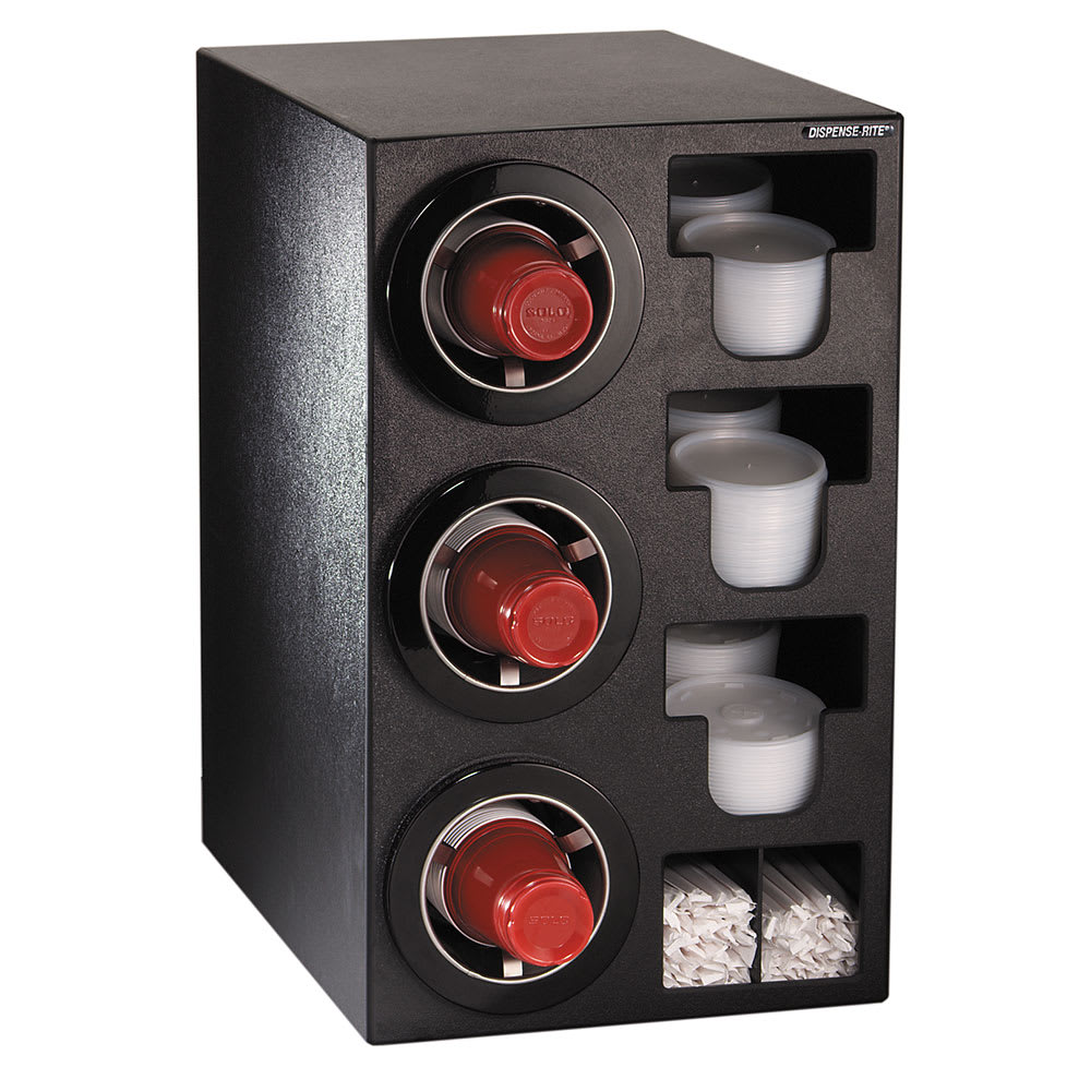 Dispense-Rite CTC-C-3BT Cup & Lid Organizer, Cabinet, (8) Compartment, All Cup Types