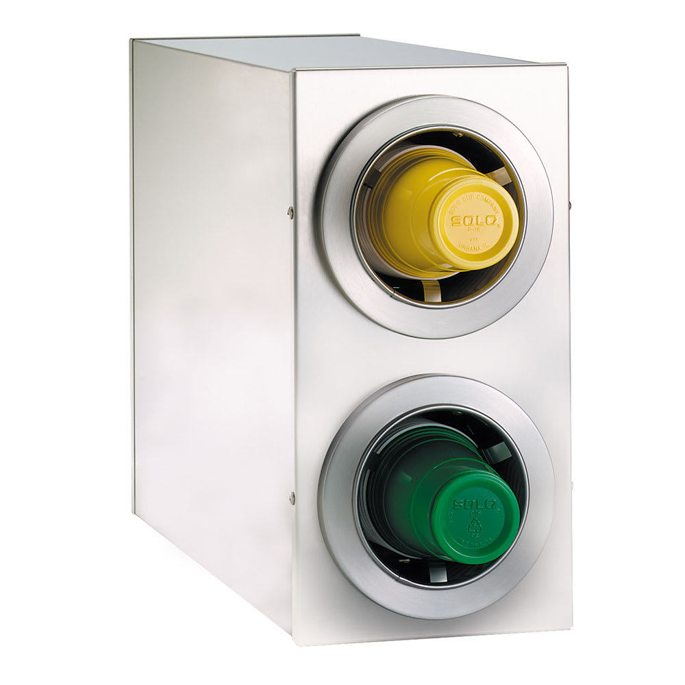 472-CTCR2SS Cup Dispenser, Cabinet, (2) Compartment, All Cup Types