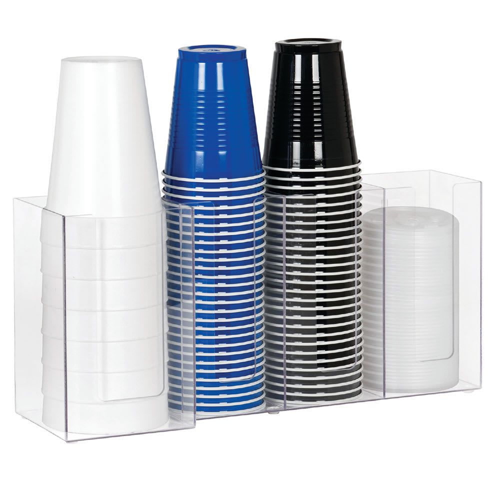 Dispense-Rite CTHL-4 Cup & Lid Organizer, (4) Compartment, All Cup Types