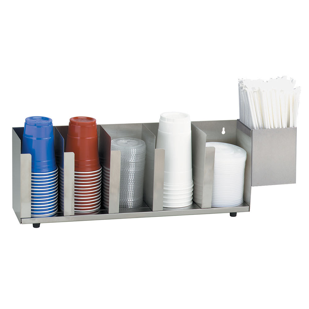 472-CTLD22A Cup & Lid Organizer, (6) Compartment, All Cup Types