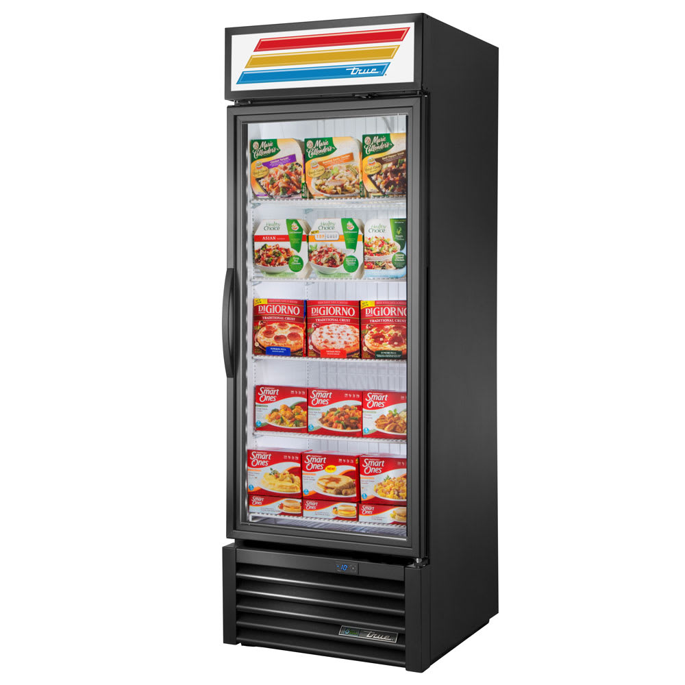 598-GDM23FHSTHCTSL01 27" One Section Display Freezer w/ Swing Door - Bottom Mount Compressor...