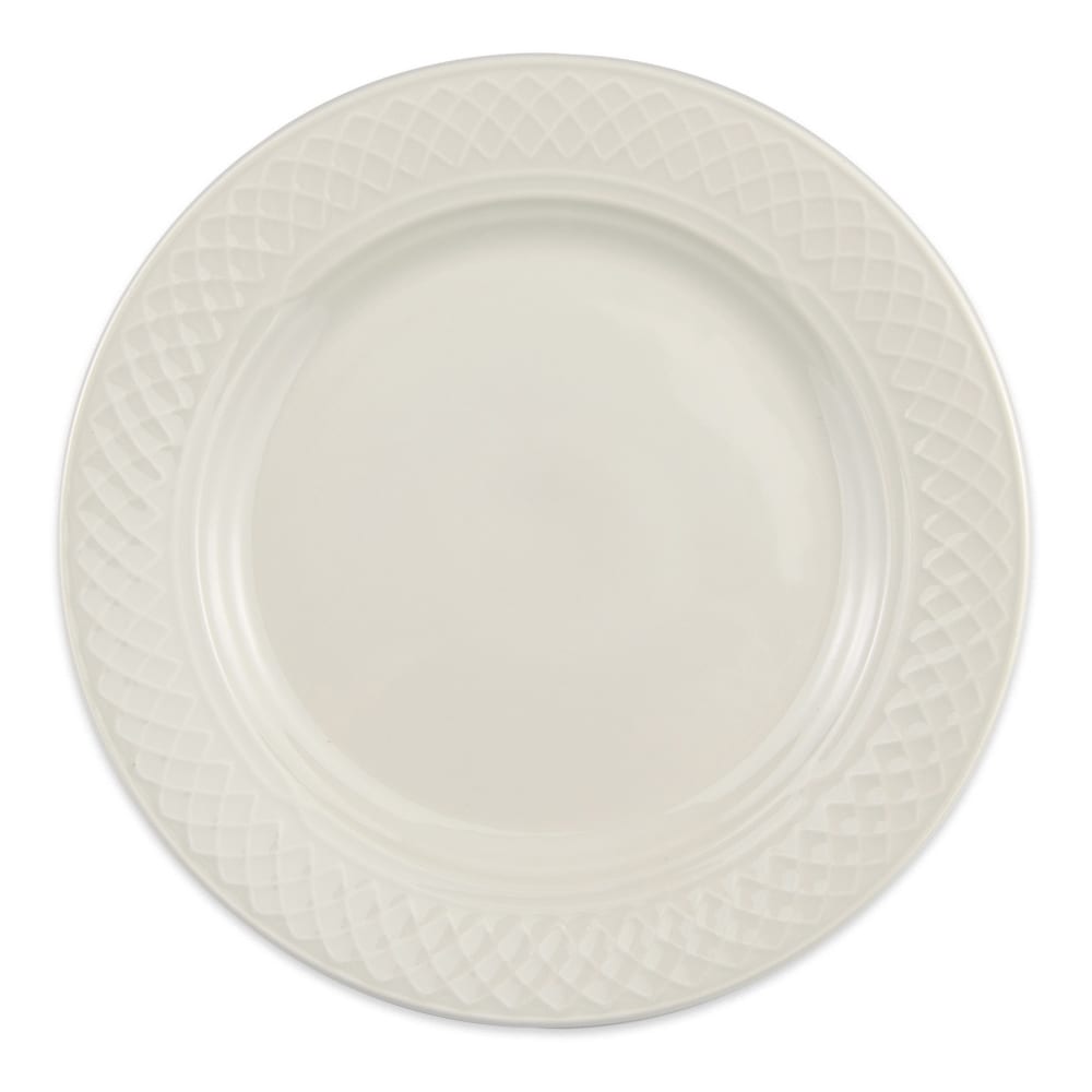 179-3367000 8 1/8" Round Gothic Blanc Plate - China, Ivory