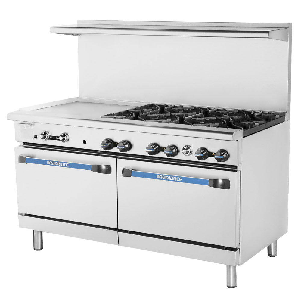 083-TARG24G2BNG 36" 2 Burner Gas Range w/ Griddle & (2) Standard Ovens, Natural Gas