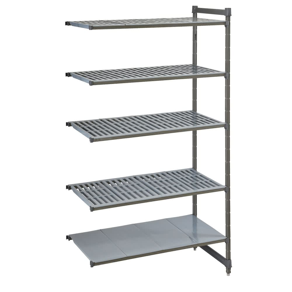 144-CBA213084VS5580 Camshelving Basics Vented/Solid Add-On Shelf Kit - 5 Shelves, 30"L x 21&...