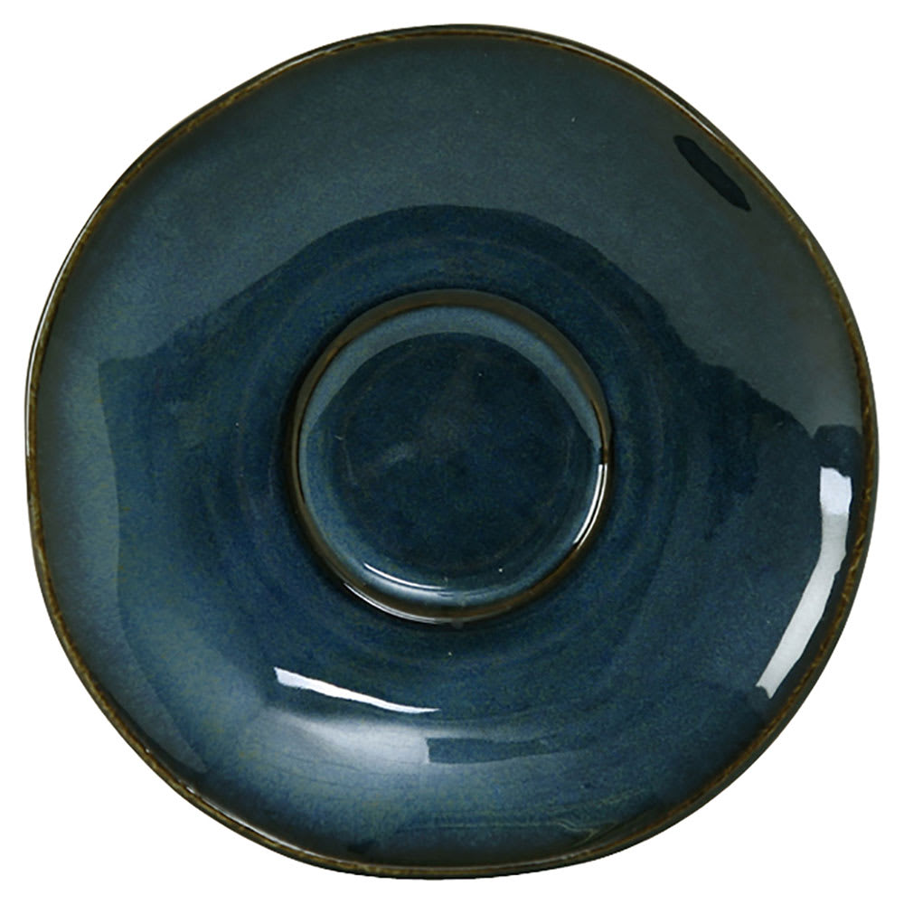 424-GAN084 6 3/8" Round Ceramic Saucer - Night Sky